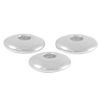 DQ metal bead Disc 6mm Antique silver